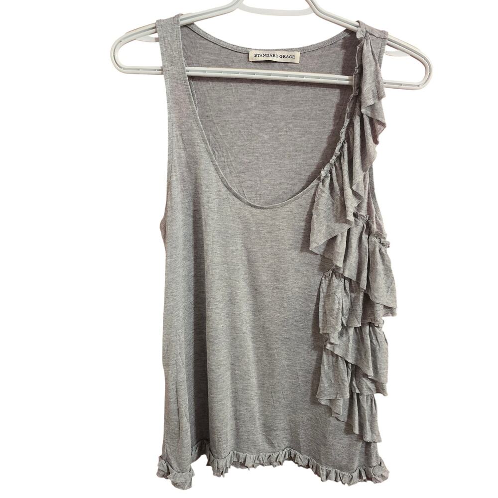Billy T Standard Grace Frilly Detailed Modal Tank Top Capsule Wardrobe